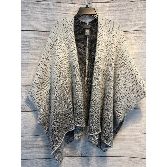 Vince Camuto Speckled Ombre Poncho One Size - Picture 1 of 4